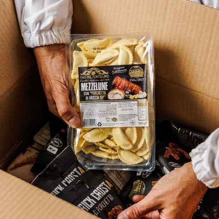 Mezzelune con Porchette di Ariccia IGP