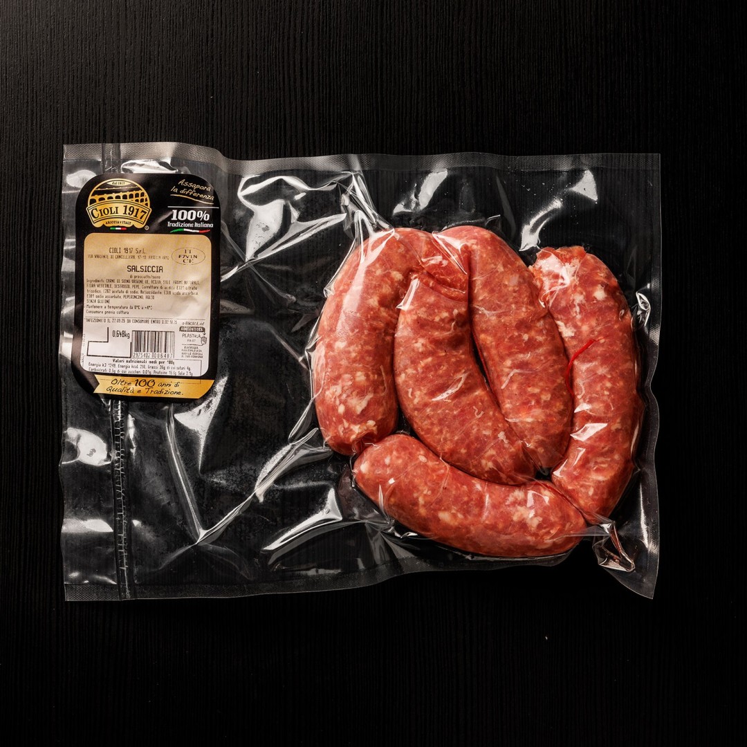 Salsicce macinate di prosciutto