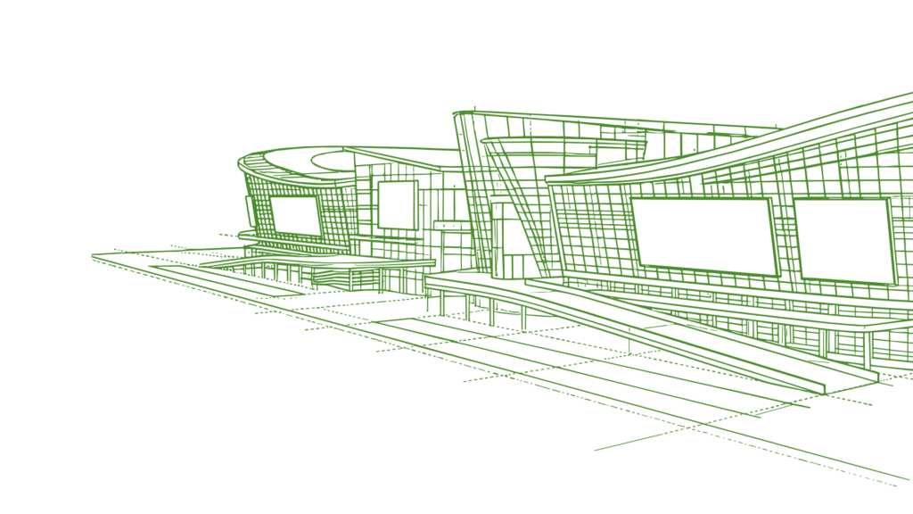Wireframe of a Stadium